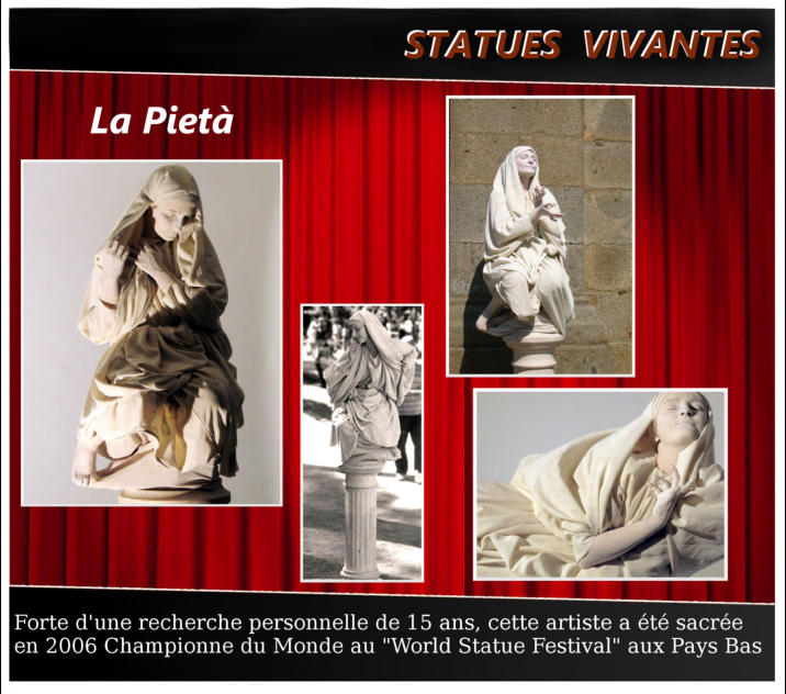 "statue vivante- La Pita"